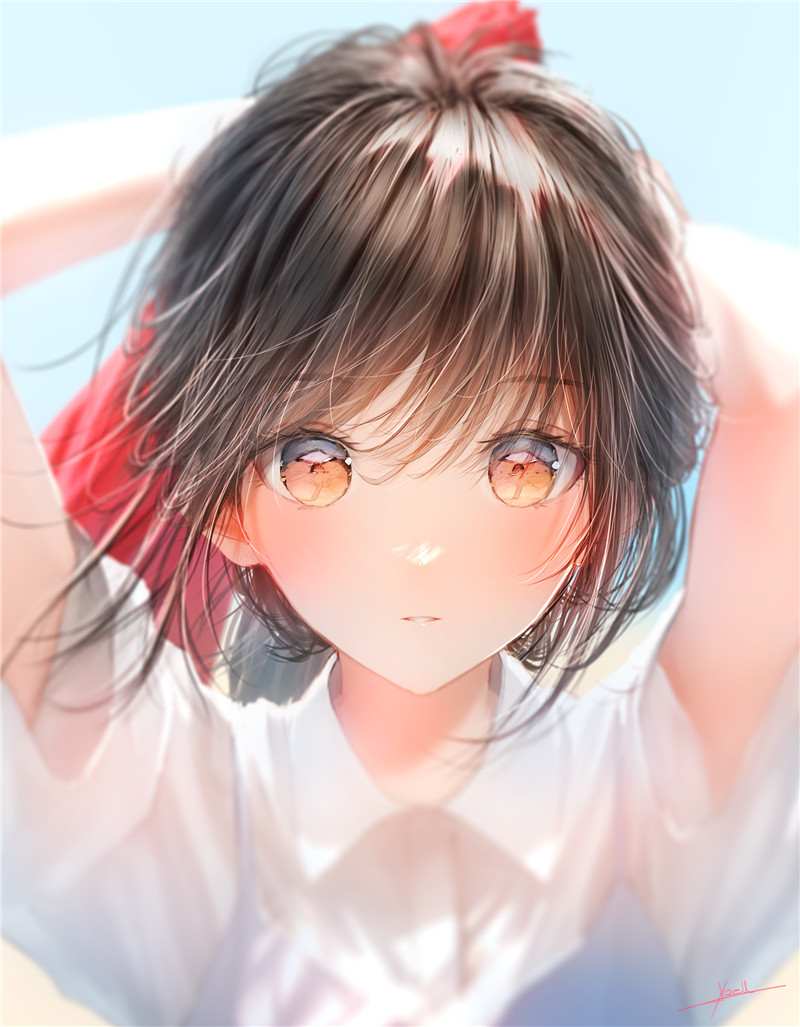 日本画师jizell清纯初恋感少女插画图集人物壁纸