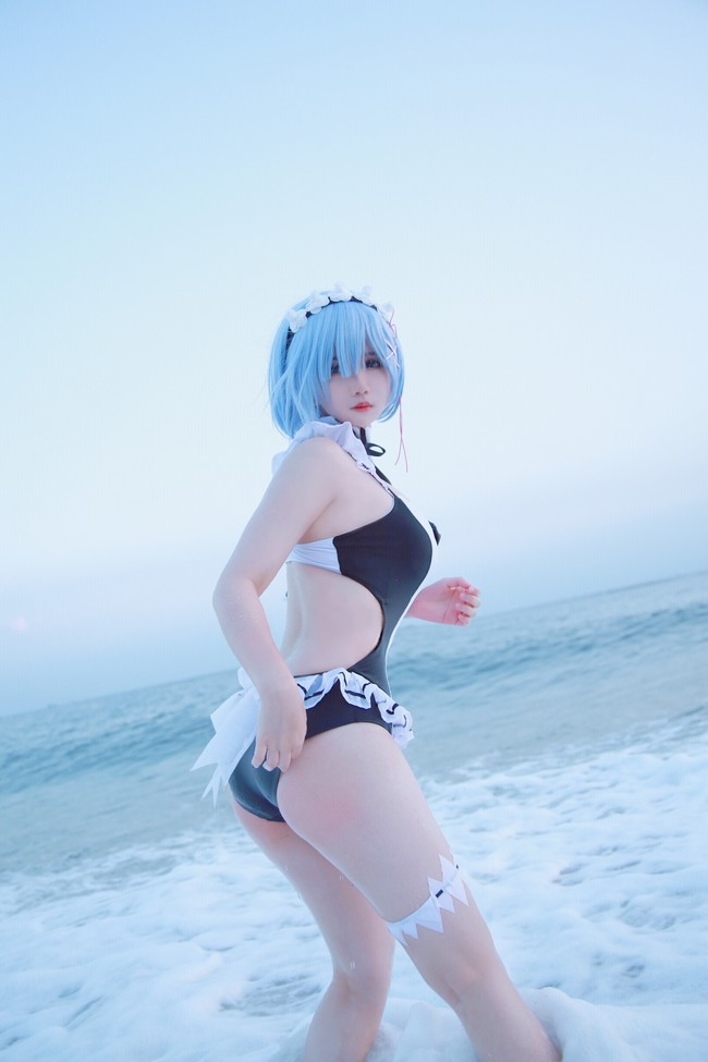 [cosplay]蕾姆水着ver.[二次元cos]