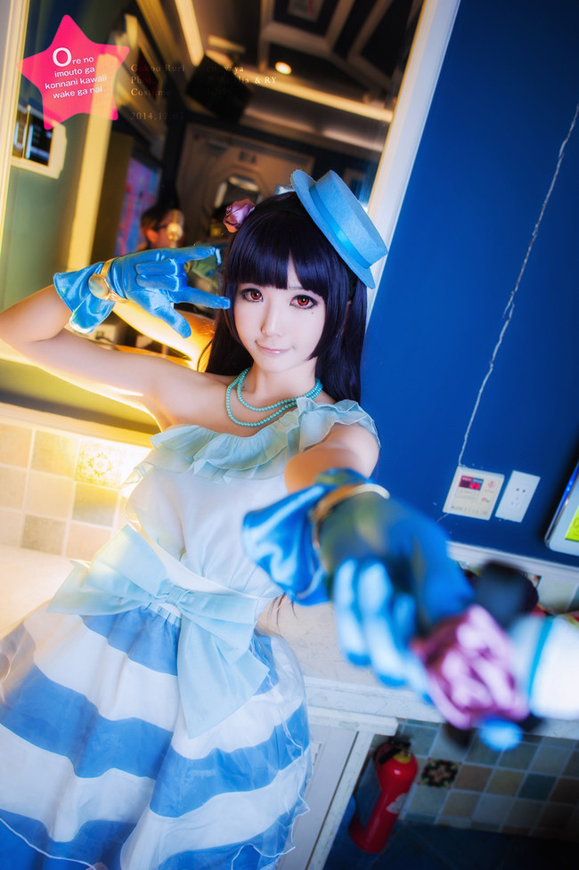 [cosplay]黑猫蓝白条打歌服[二次元cos]