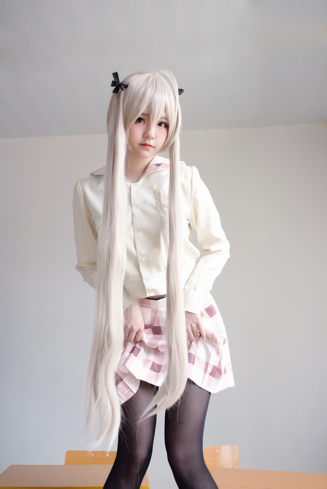 [cosplay]缘之空穹妹校服COS正片[二次元cos]