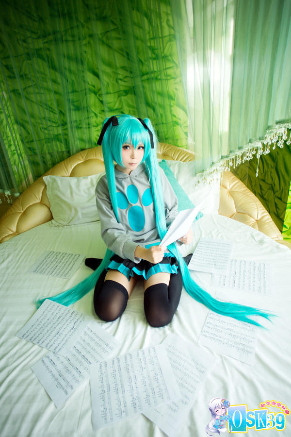 [cosplay]Coser弃AKI之初音未来高还原cos[二次元cos]