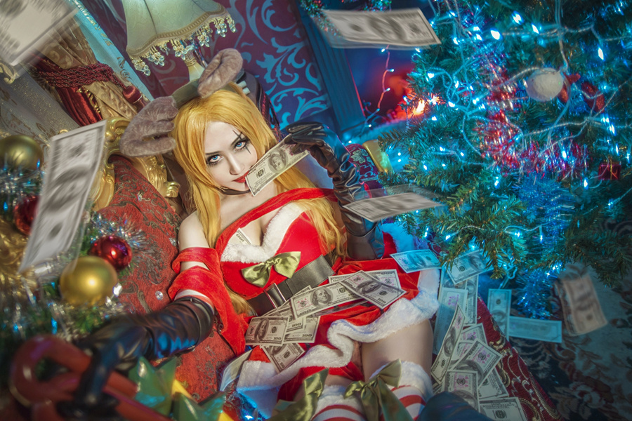 [cosplay]英雄联盟卡特圣诞[二次元cos]