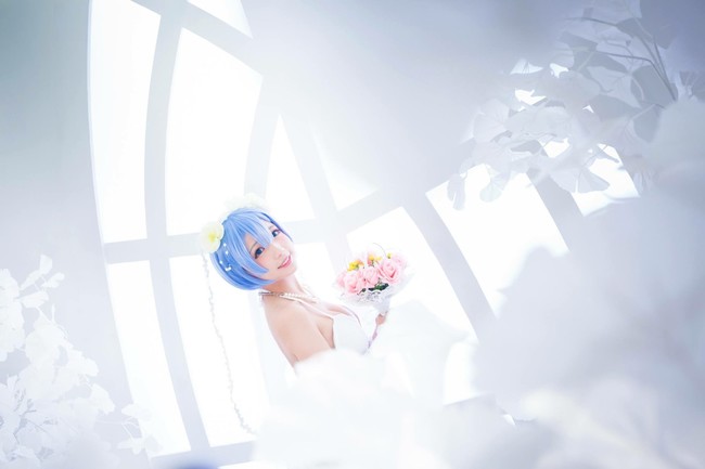 [cosplay]～蕾姆婚紗～[二次元cos]