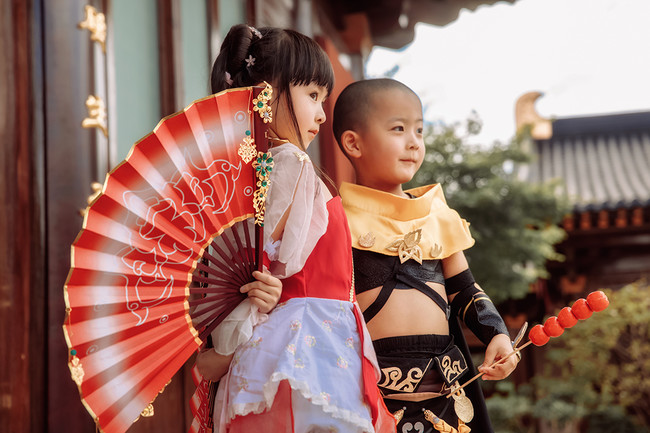 [cosplay]可爱小和尚和小七秀了解一下？[二次元cos]