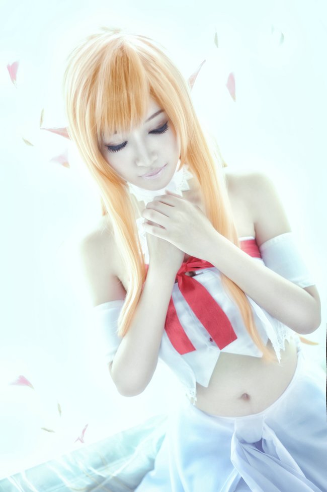 [cosplay]刀剑神域精灵之舞亚丝娜[二次元cos]