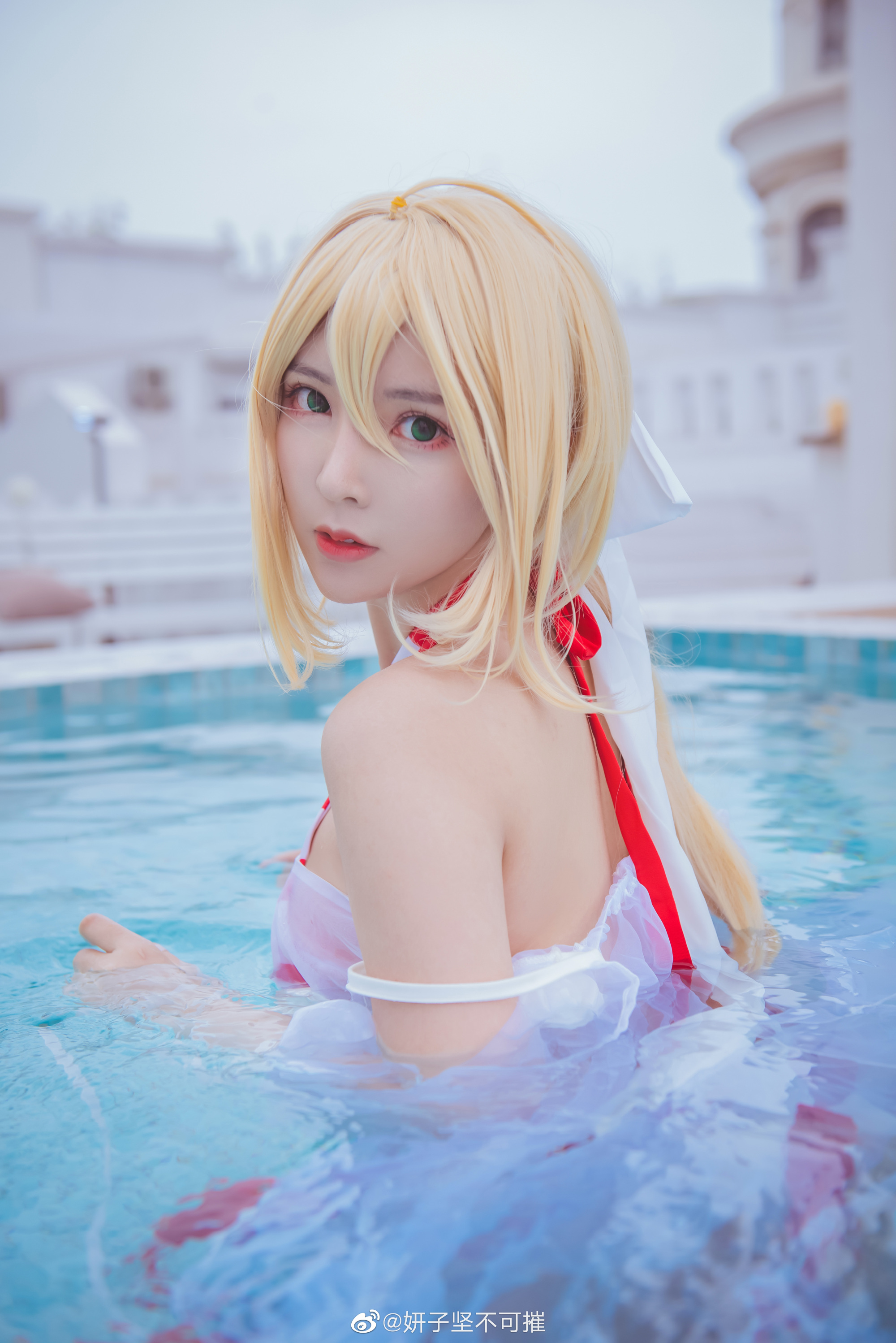《FGO》泳装尼禄cosplay欣赏@妍子坚不可摧