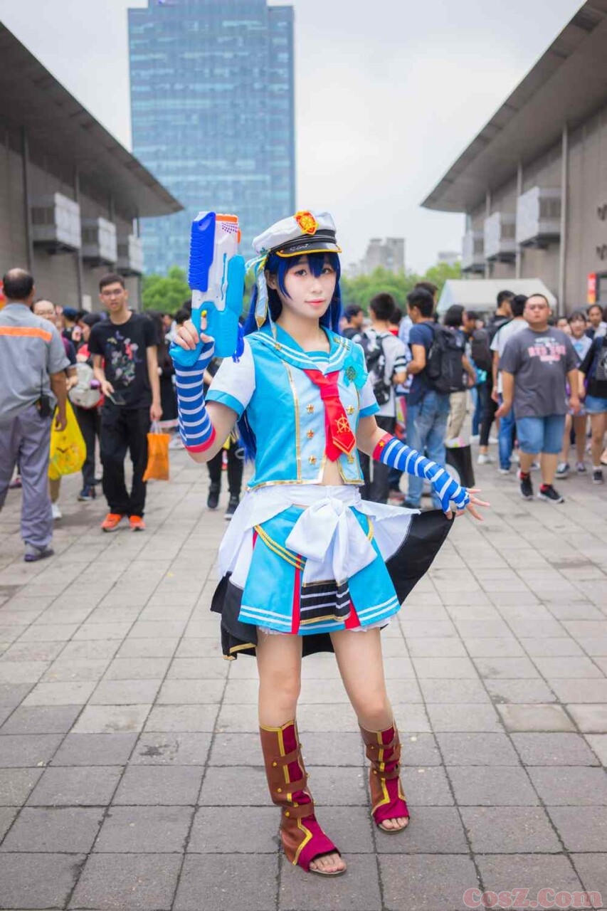 园田海未女警制服小姐姐