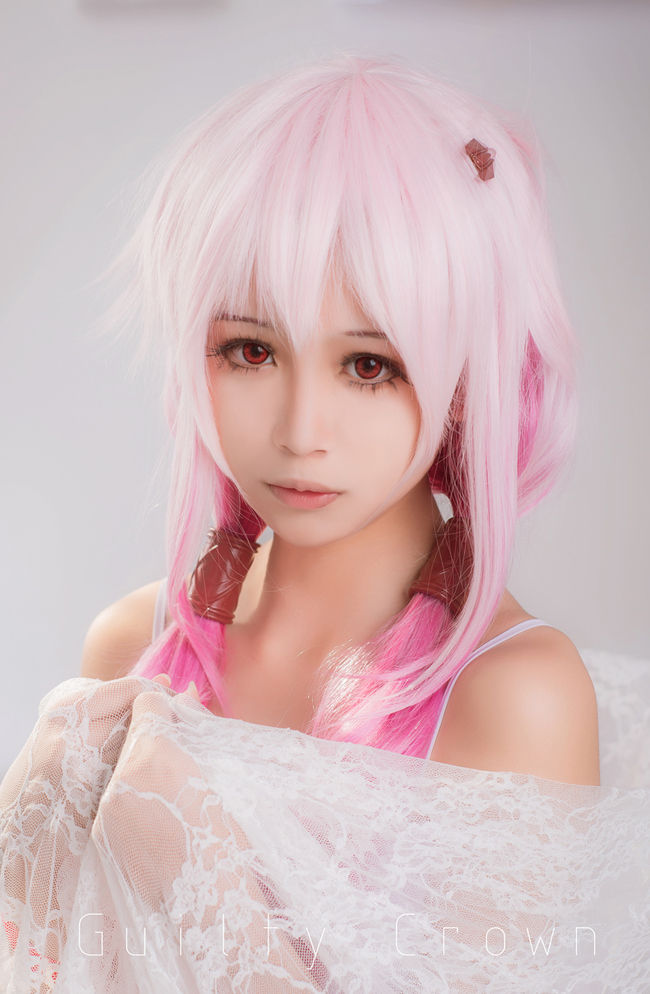 [cosplay]=罪恶王冠Guilty Crown=楪祈 白裙ver.[二次元cos]