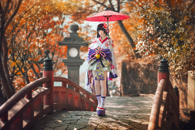 [cosplay]雪女月見之櫻[二次元cos]